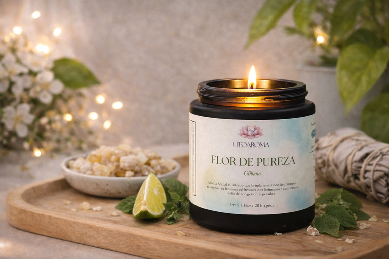Vela Flor de Pureza de Fitoaroma